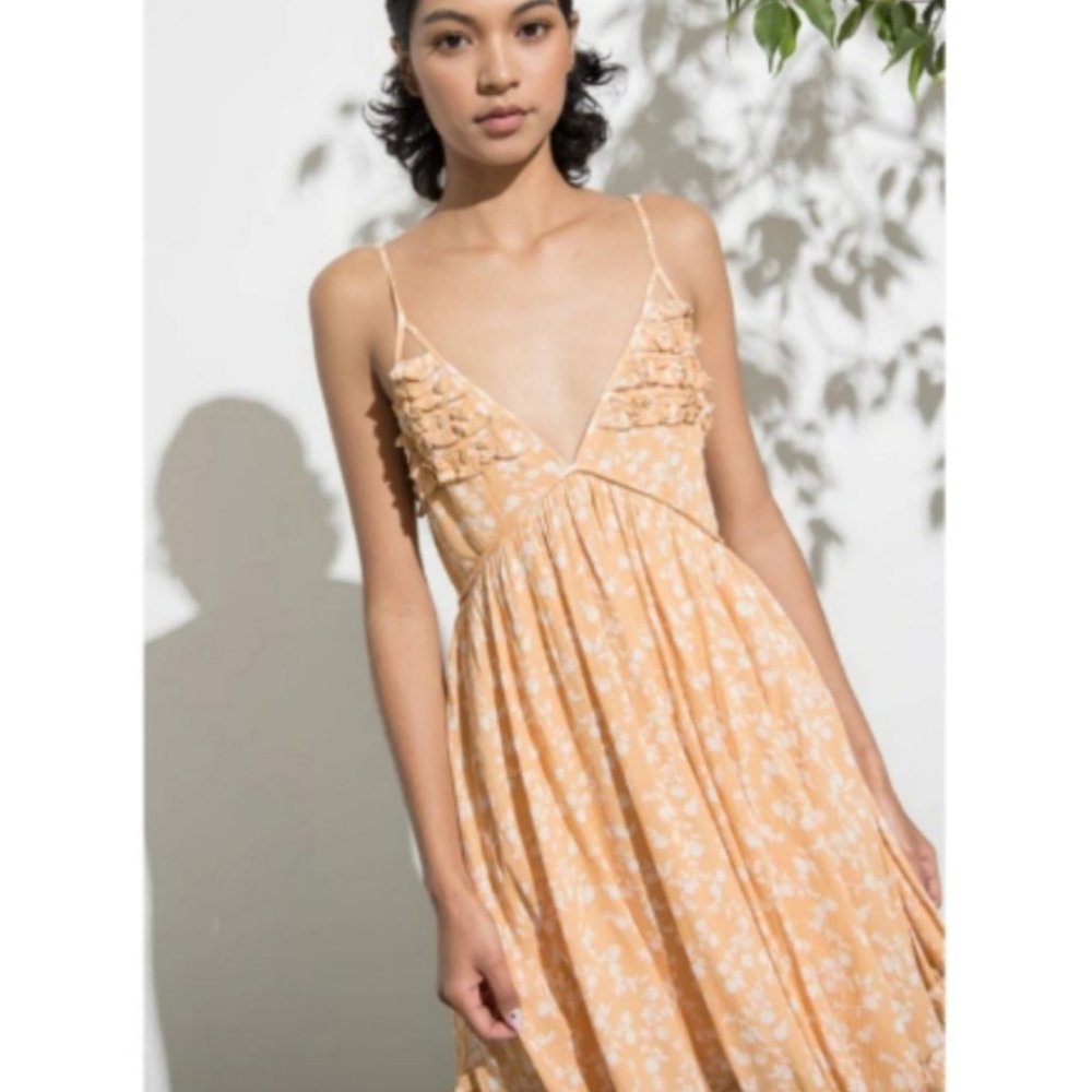 32466 Ruffled Floral Sundress - Picture 2 of 3